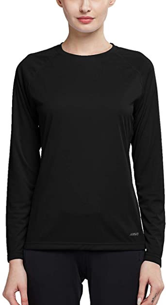 MOCOLY Women's UPF 50  Sun Protection Hoodie Long Sleeve SPF Outdoor Running Workout T-Shirt with Thumbholes