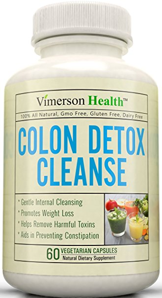 Colon Detox Cleanse & Weight Loss Supplement. 100% All Natural, Non-Gmo, Gluten Free. Works for Men & Women. Gentle, Safe & Effective Cleanser to Lose Weight & Flush Toxins
