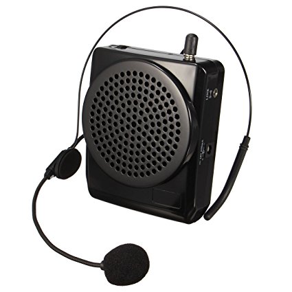 Portable Voice Amplifier, ELEGIANT 20W Powerful Ultra-Clear Speaker Megaphone with Comfortable Headset Microphone and Built-in Li Battery for Tour Guides, Teachers, Coaches, Presentations, Etc.