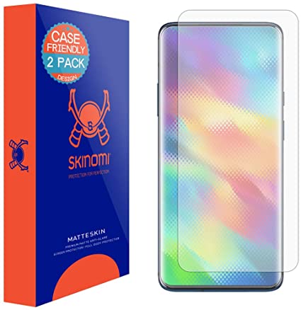 Skinomi Matte Screen Protector Compatible with OnePlus 7 Pro (2-Pack)(Case Compatible) Anti-Glare Matte Skin TPU Anti-Bubble Film