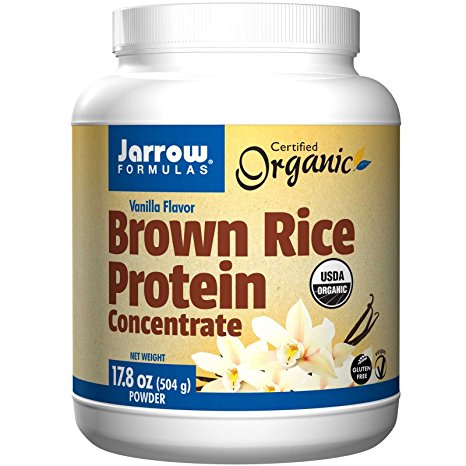 Jarrow Formulas Brown Rice Protein Powder Vanilla Flavor 17.8 oz (504 g)