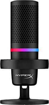 HyperX DuoCast - RGB USB Condenser Microphone for PC, PS5, PS4, Mac. Cardioid, Omnidirectional, Pop Filter, GAI Control, Gaming, Streaming, Podcasts, Twitch, YouTube, Discord, Black