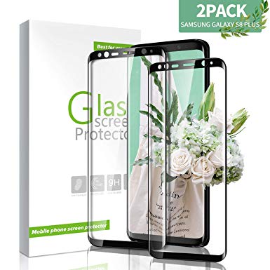 Youer Galaxy S8 Screen Protector, [2 Pack] HD Clear for Samsung Galaxy S8 Tempered Glass Screen Protector, Anti-Scratch, Bubble Free 9H Hardness Protector Film - Transparent