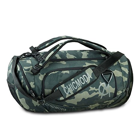 CHICMODA Duffle Bag Waterproof Travel Gym Bag Sport Luggage Backpack Rucksack