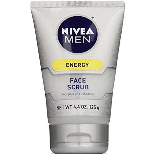 Nivea for Men Energy Face Scrub, 4.4-Oz. Tubes (Pack of 4)