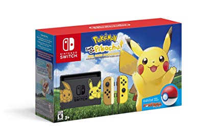 Pikachu & Eevee Edition with Pokemon: Let's Go, Pikachu!   Poke Ball Plus - Nintendo Switch