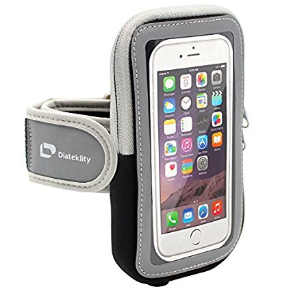 Diateklity Sports Armband for iPhone 7,iPhone 6/6S(4.7 Inch),Light Weight Bag with Large Space,Water Resistant & Sweat Free with Adjustable Size-Good for Running