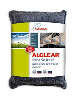 ALCLEAR 950014 Anti-fog microfiber windscreen sponge, blue-anthracite, size: approx. 5.12 x 3.94 x 1.38 in.
