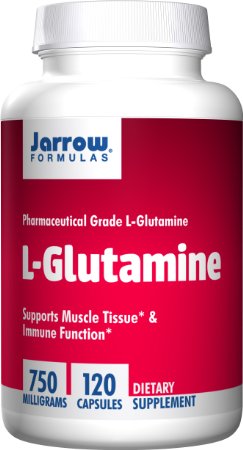 Jarrow Formulas L-Glutamine 750 mg Supports Muscle Tissue and Immune Function 120 Caps