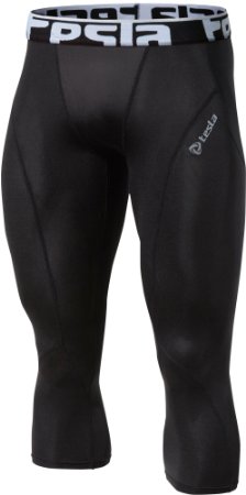 Tesla Men's Cool Dry Compression Baselayer Capri Pants Legging Shorts Tights P15