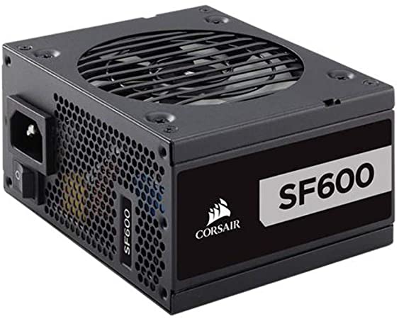 Corsair SF Series, SF600 Platinum, 600W Fully Modular, 80  Platinum Certified, Power Supply Unit - Black