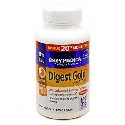 Digest Gold with ATPro By Enzymedica - 216 Capsules