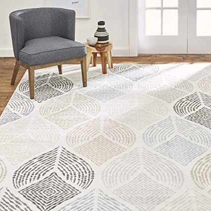 Home Dynamix Area Rug, 5 ft (2 in) x 7 ft (2 in), Ivory-Multi