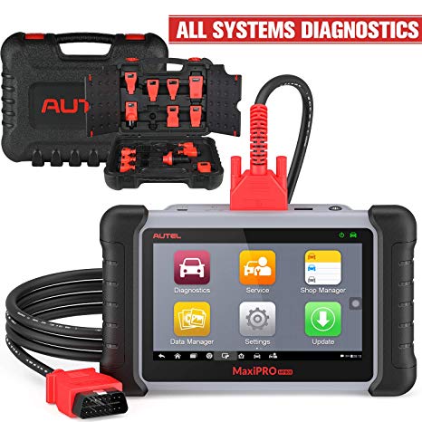 Autel Scanner MaxiPro MP808K Full System & Complete Adapter Professional OE-Level Car Diagonistic Tool with IMMO,Oil Reset,TPMS,EPB,BMS,SAS,DPF,ABS Bleed,Same Function as DS808K