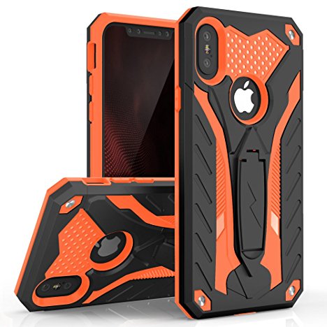 iPhone X Case - Zizo [Static Series] Shockproof [Military Grade Drop Tested] w/ Kickstand [iPhone X Heavy Duty Case] Impact Resistant