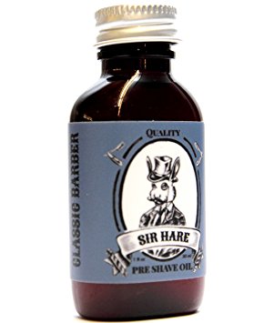 Premium Shaving Oil By Sir Hare. Works with Any Razor and with Any Shaving Cream, Gel or Shaving Soap. Pairs with Sir Hare Barbershop Shaving Soap