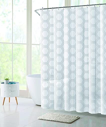 Popular Bath 953053 Galaxy PEVA Shower Curtain Water Repellent PVC Free, 70''72'