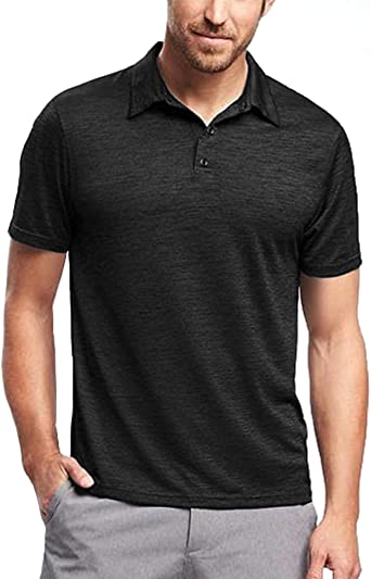 COOFANDY Men's Classic Slim Fit Polo Shirt Short Sleeve Solid Casual Shirts Athletic Golf Polo T-Shirt