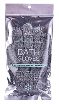 Clean Logic Detox Charcoal Exfoliating Bath Glove (Pack of 6)
