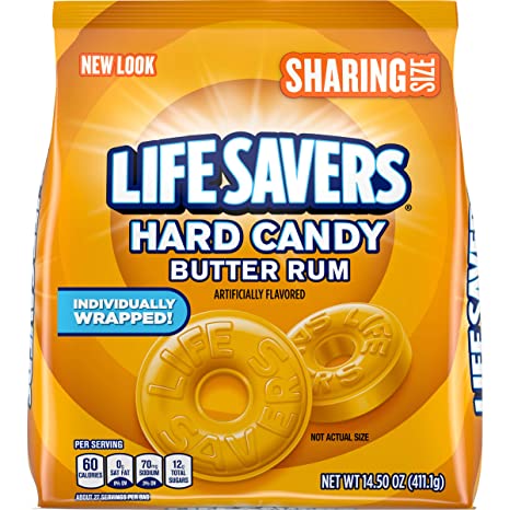 LIFE SAVERS Butter Rum Hard Candy, 14.5-Ounce (Pack of 2)