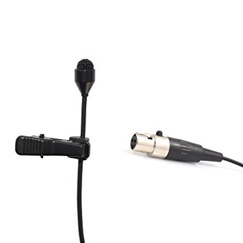 Pro Lavalier Lapel Microphone Microdot 6016 For AKG Wireless Transmitter - Omni-directional Condenser Mic