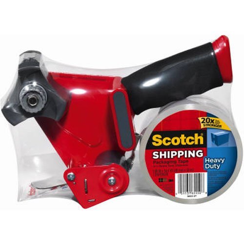 Scotch Heavy Duty Shipping Packaging Tape with Heavy Duty Dispenser, 1.88 Inches x 54.6 yd (3850-ST)