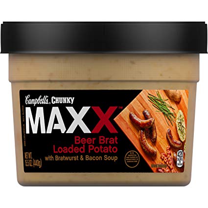 Campbell's Chunky Maxx Beer Brat Loaded Potato with Bratwurst and Bacon Soup, 15.5 Ounce