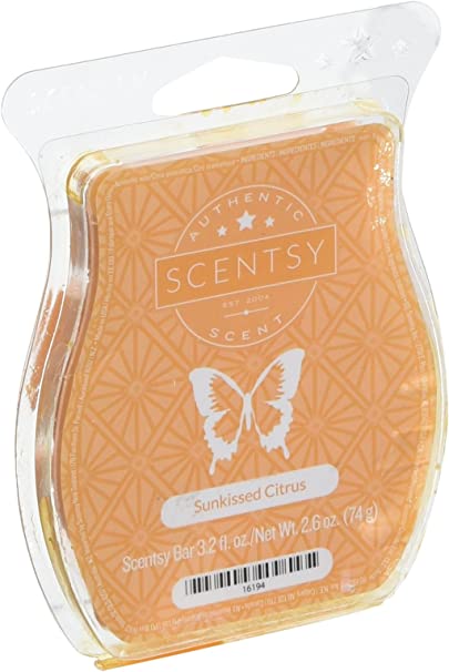 Scentsy Sunkissed Citrus Wickless Candle Tart Warmer Wax, 2 Ounce