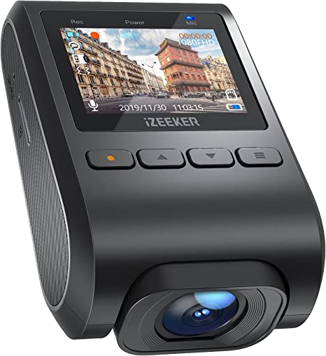 iZEEKER Dash Cam Front 1080P with Hidden Design, Mini Car Camera Video Recorder with 170° Wide Angle, Dashcam for Cars with Night Vision, WDR, Parking Monitor and G-sensor (No SD Card)
