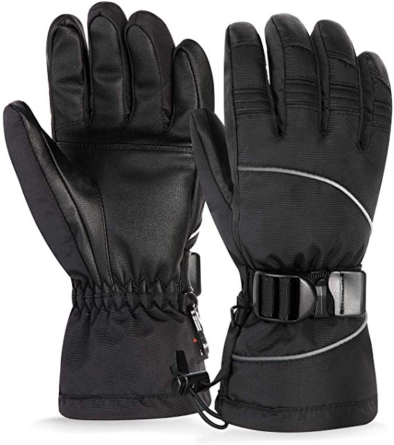 Unigear Ski Gloves, Waterproof Thinsulate Winter Warm Snowboard Snow Touchscreen Gloves for Men & Women