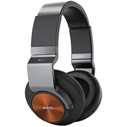 AKG K545 BOR Studio-Quality, Closed-Back, Over the Ear Headphones (Black/Orange)