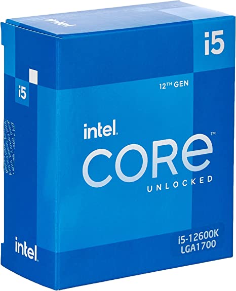 Intel i5-12600K CPU 3.7GHz (4.9GHz Turbo) 12th Gen LGA 1700 Alder Lake Processor, 10-Cores 16-Threads, 25MB Cache 125W, UHD Graphic 770, Multicolor