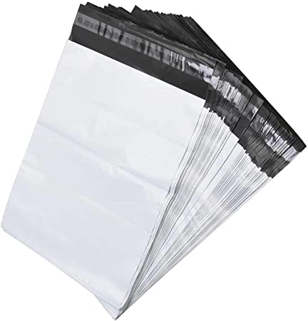 BESTEASY Poly Mailers 10 x 13 Shipping Mailing Envelopes Bags, Envelopes Shipping Bags Self Sealing, 100 Bags(White)