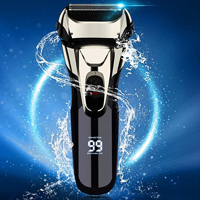 Vifycim Electric Razor for Mens,Electric Shavers Wet Dry Man Foil Shaver,Waterproof Face Cordless Shaver Travel USB Rechargeable for Facial Shaving