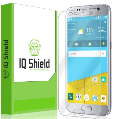 IQ Shield LiQuidSkin - Samsung Galaxy S7 Screen Protector and Warranty Replacements - HD Ultra Clear Film - Protective Guard - Extremely Smooth  Self-Healing  Bubble-Free Shield