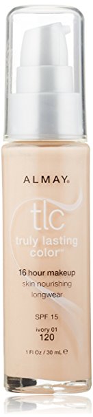 Almay  Truly Lasting Color Liquid Makeup, Ivory, 1 Fl Oz