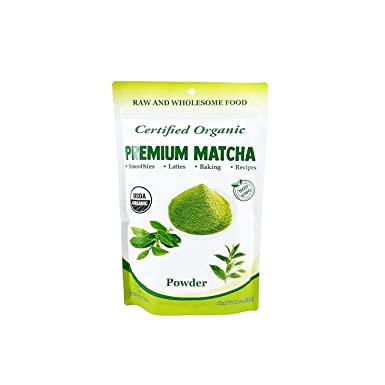 Chérie Sweet Heart Matcha Green Tea Powder - USDA Organic - Smoothies, Lattes, Baking, Recipes - Antioxidants, Energy, 1 lb