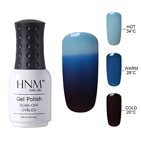 HNM Thermal Temperature Color Changing Gel Nail Polish Soak Off UV LED Nail Lacquer 4209 8ml