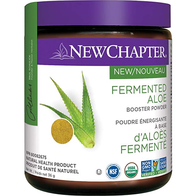 New Chapter Organic Aloe Powder – Fermented Aloe for Calming   Digestive Support, 30 Count