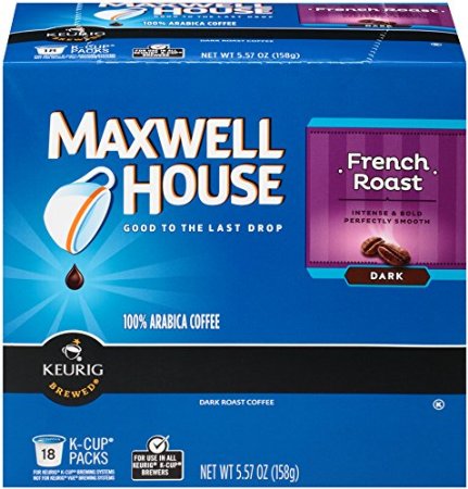 Maxwell House French Roast K-Cup Packs - 18 Count