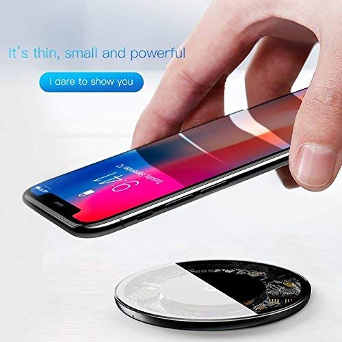 Baseus 10W Fast Qi Wireless Charger Pad Thin for iPhone X 8 Samsung S9 Plus S8