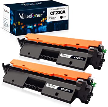 Valuetoner Compatible Toner Cartridge Replacement for HP 30A CF230A 30X CF230X for Laserjet Pro MFP M203dw M227fdn M227fdw M203dn M203d M227sdn M227 M203 Printer (2 Black)