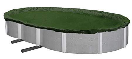 Blue Wave Silver 12-Year 15-ft x 30-ft Oval Above Ground Pool Winter Cover