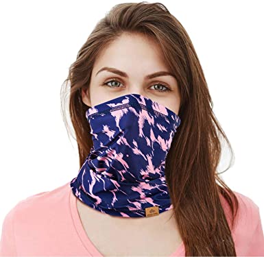 PAGE ONE Multifunctional Neck Gaiter Face Scarf Mask,Women Men Bike Motorcycle Hiking Fishing Face Scarf Bandana Mask