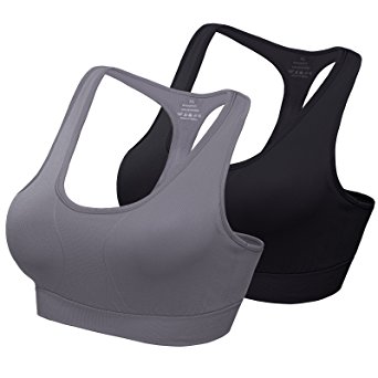 Mirity Women's Racerback Sports Bra - High Impact Workout Gym Activewear Bras