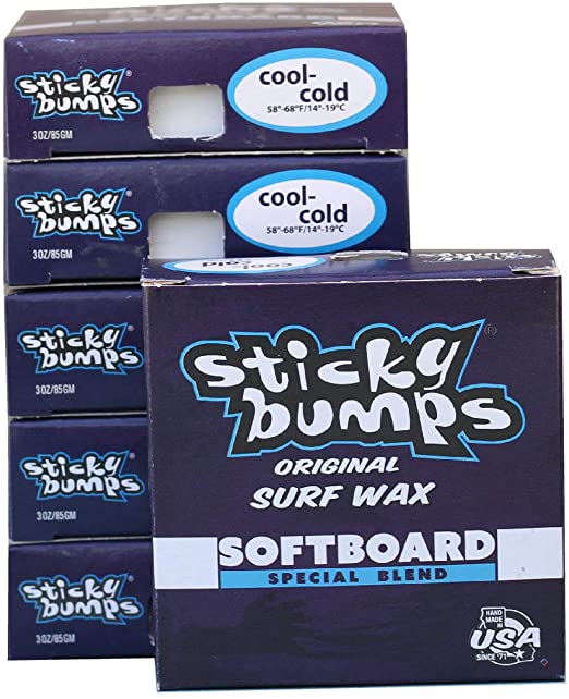 Sticky Bumps SOFTBOARD Wax - 6 Pack (Choose Temperature)