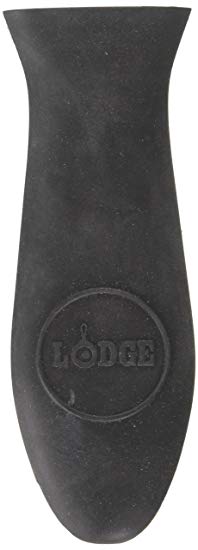 Lodge Silicone Hot Handle Holder. Black Silicone Hot Handle Cover for Cast Iron Assist Handles. (Black)