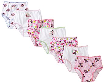 Disney Little Girls' Minnie Seven-Pack of Brief Underwear