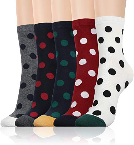 Kikiya Socks Women's Pattern Design Crew Socks