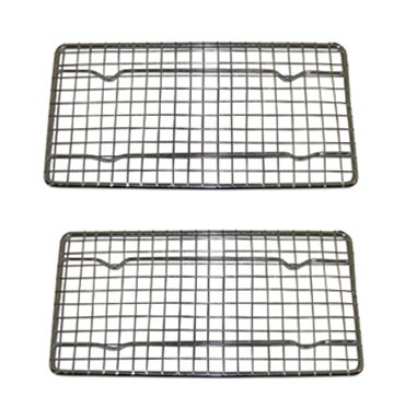 Heavy-Duty Cooling Rack, Cooling Racks, Wire Pan Grade, Commercial grade, Oven-safe, Chrome, 4¼ x 8⅛ Inches, Set of 2